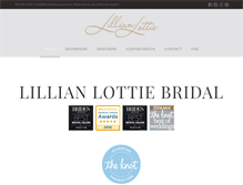 Tablet Screenshot of lillianlottiecouture.com